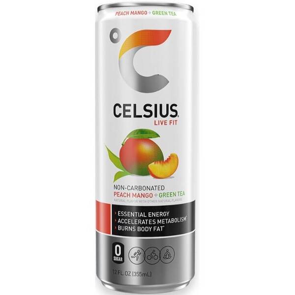 CELSIUS Peach Mango Green Tea Image Of CELSIUS Peach Mango Green Tea SKU: 320181